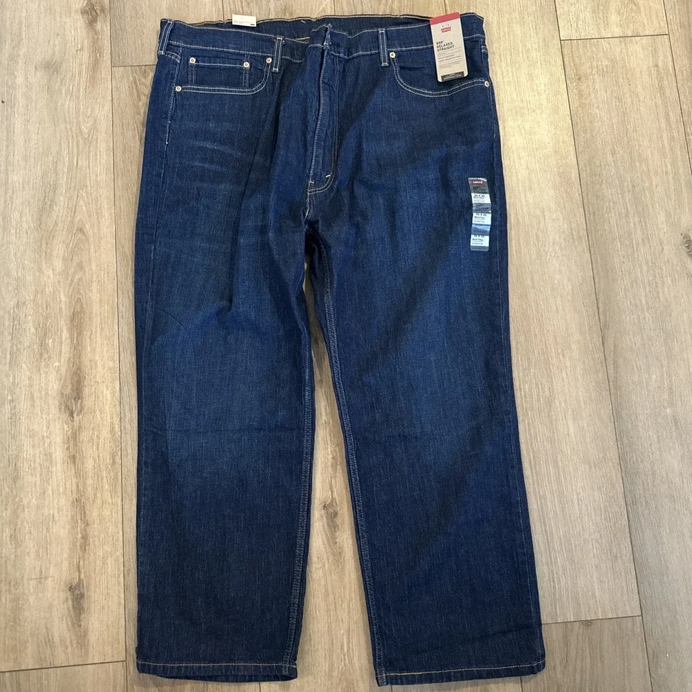 Levi's Jeans Men's Size‎ 46 X 30 Blue 559 Relaxed Straight Leg Dark Wash Cotton